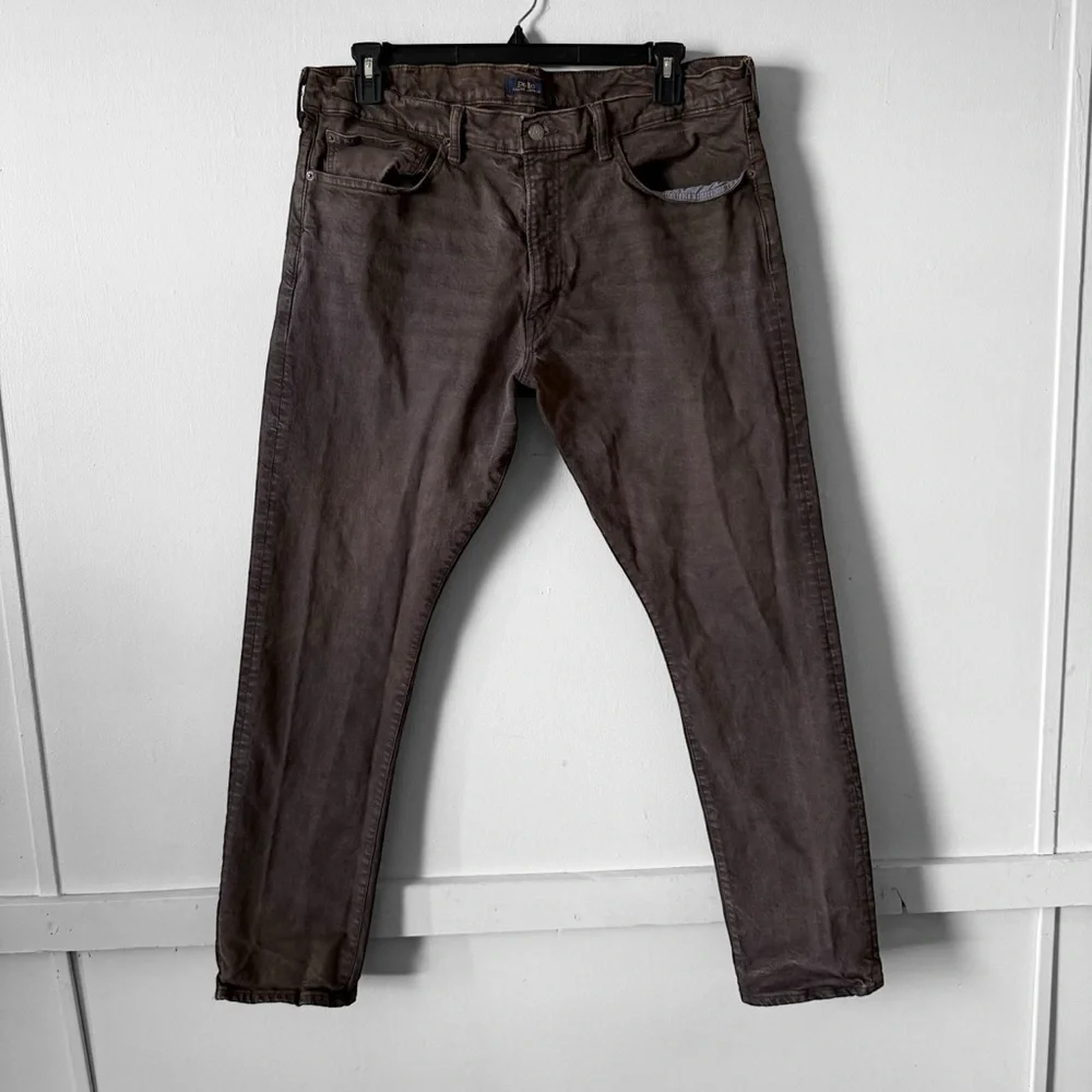 Polo Ralph Lauren The Sullivan Slim Jeans Mens SZ 40X31 Brown Straight